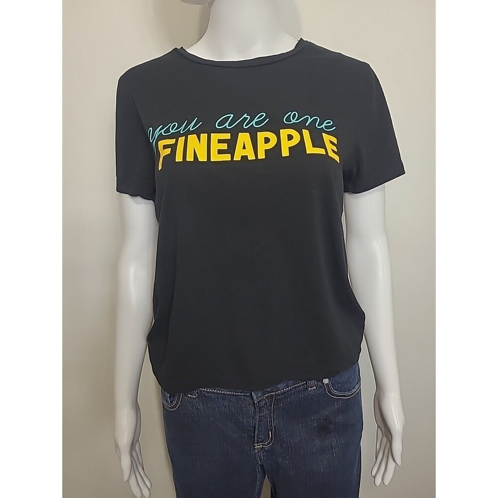 Forever 21 Tee Womens Size Large You Are One Fineapple Tee Short Cap Sleeves
